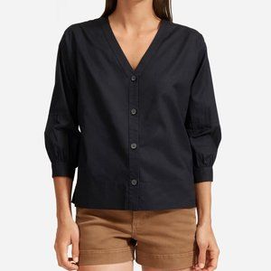 Everlane The Silky Cotton Lantern Top